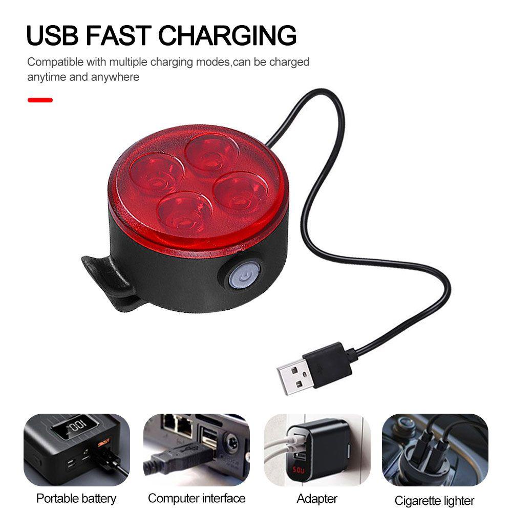 Dải Đèn LED Cảnh Báo Gắn Đuôi Xe Đạp Leo Núi