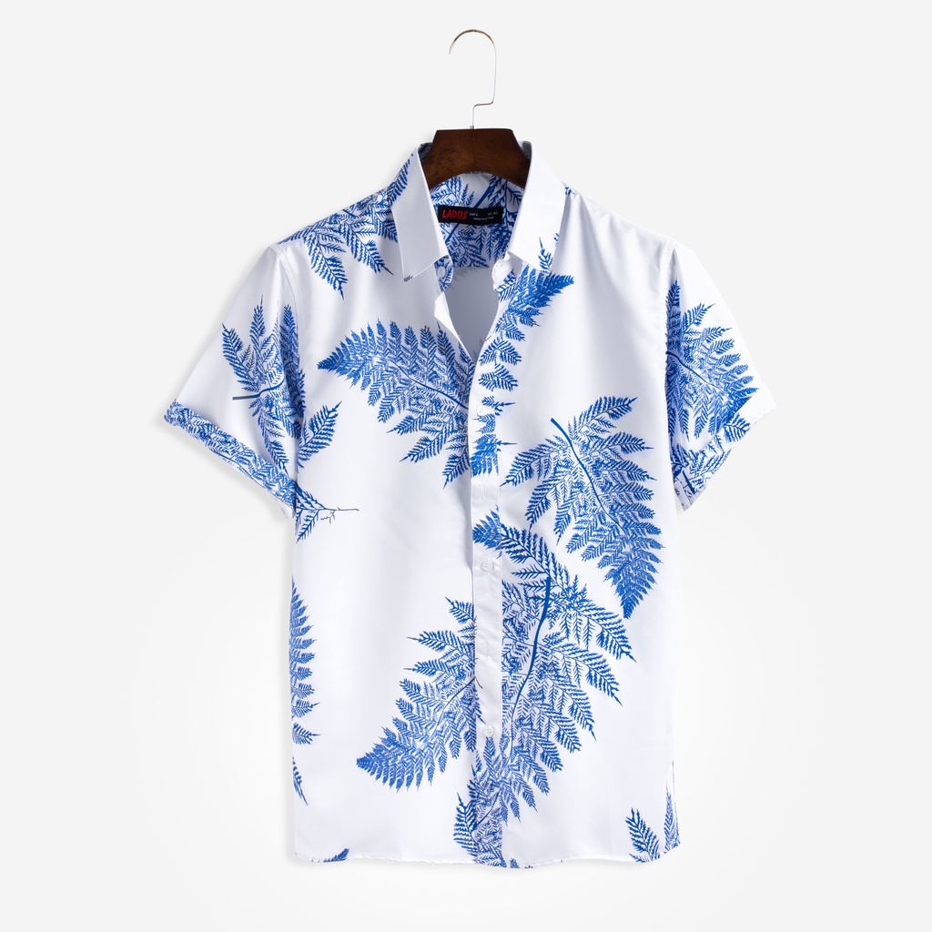 Áo sơ mi nam ngắn tay hoạ tiết Lados - 8062 chất vải mềm mịn - Áo sơ mi thời trang xu hướng | BigBuy360 - bigbuy360.vn