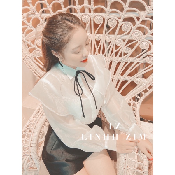 Áo Trắng Oganza -LINHH ZIM
