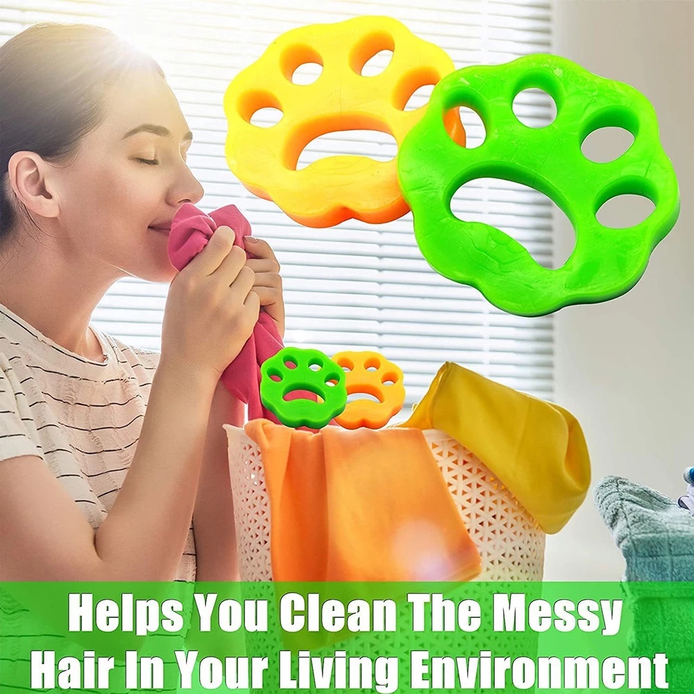 Dụng Cụ Loại Bỏ Lông Thú Cưng Trên Quần Áo Bằng Silicone Có Thể Tái Sử Dụng