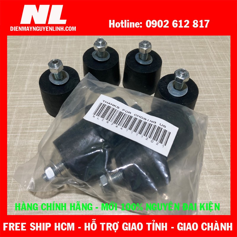 [ BH 3 Năm] Combo 4 đế cao su chống rung điều hoà đặt sàn ( Hàng loại 1)