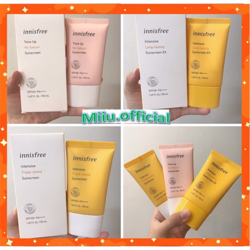 Kem chống nắng lâu trôi làm sáng da innisfree Intensive Triple Care Sunscreen SPF50+ | BigBuy360 - bigbuy360.vn