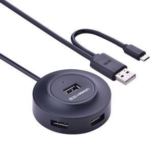 Bộ Chia 4 Cổng USB Ugreen OTG 20278 Đen