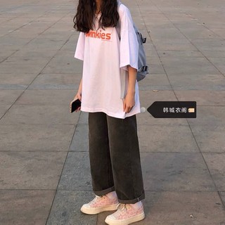 Quần jean ống suông xám đen