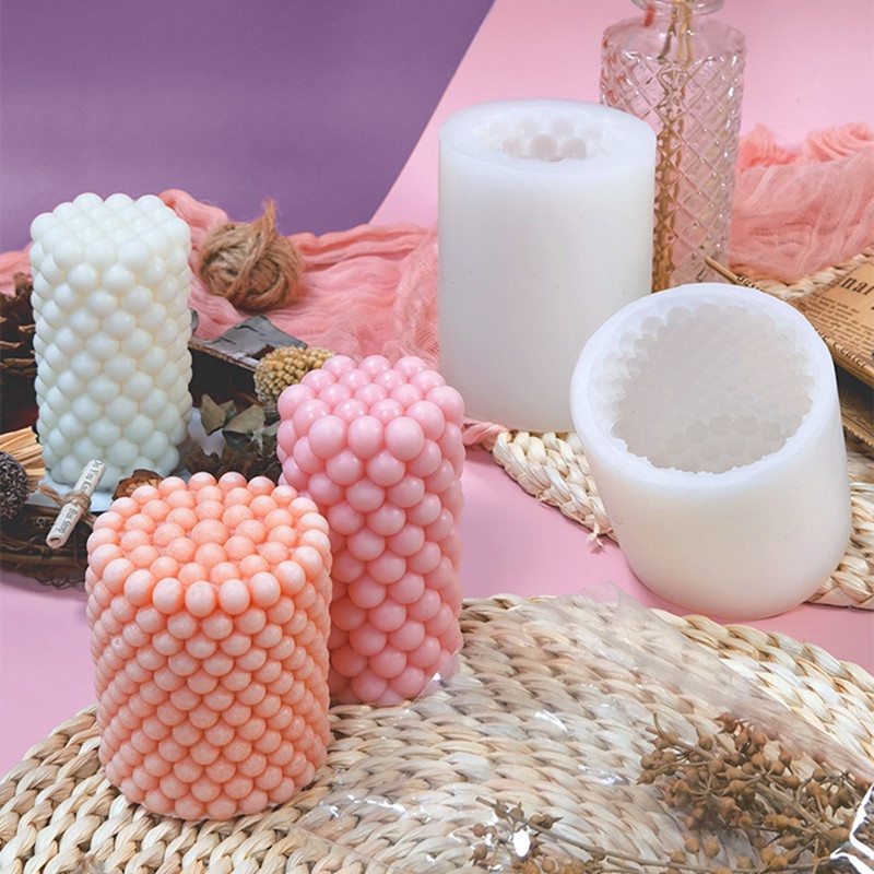 Khuôn Silicone Làm Nến Sáp Thơm 3D DIY