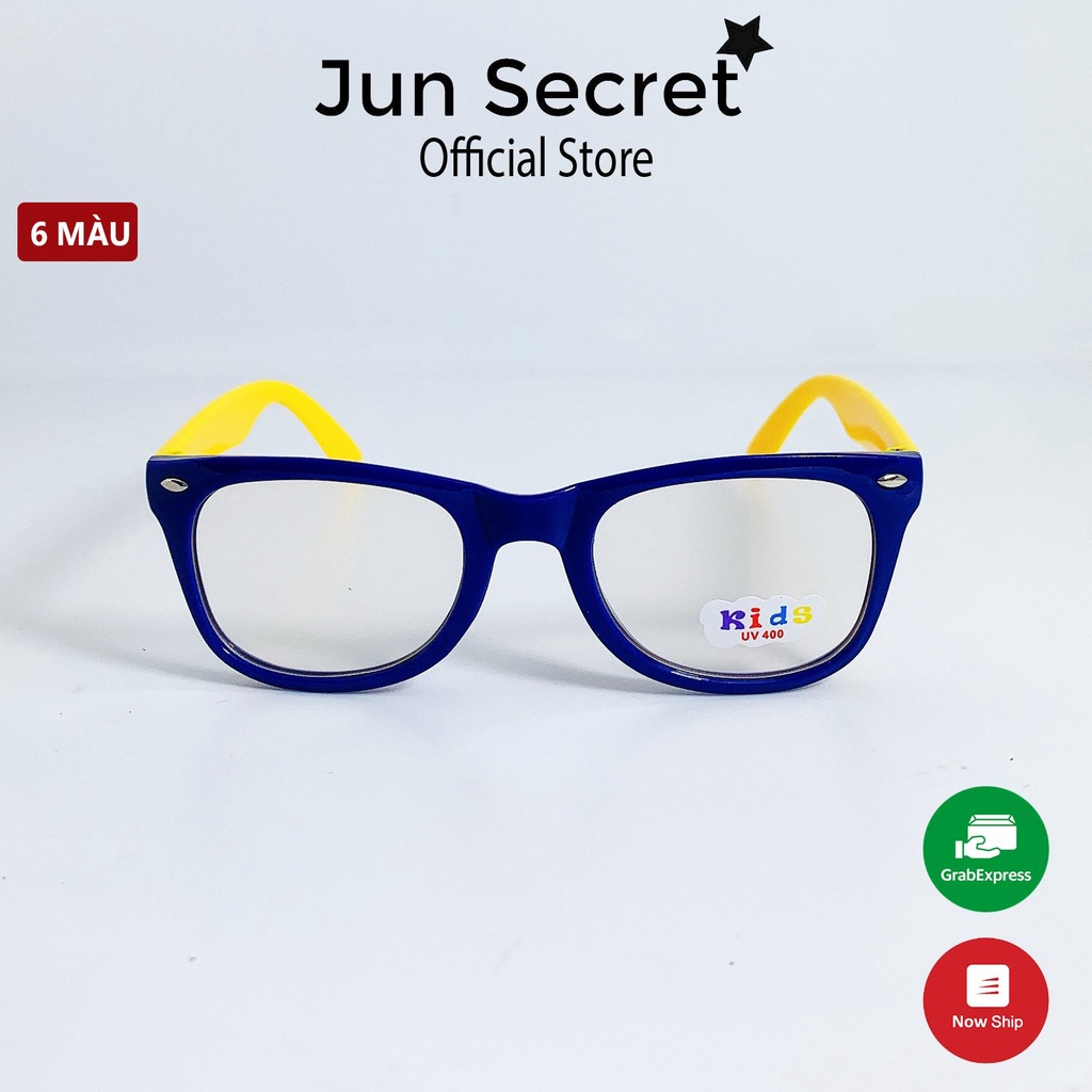 Kính mát trẻ em Jun Secret kiểu giả cận dễ thương dành cho bé trai và bé gái từ 1 tới 5 tuổi JS58A15 nhiều màu sắc