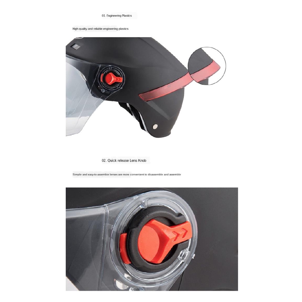 Điện Xe đạp Cưỡi Nửa Mũ bảo hiểm Xe máy Mũ bảo hiểm