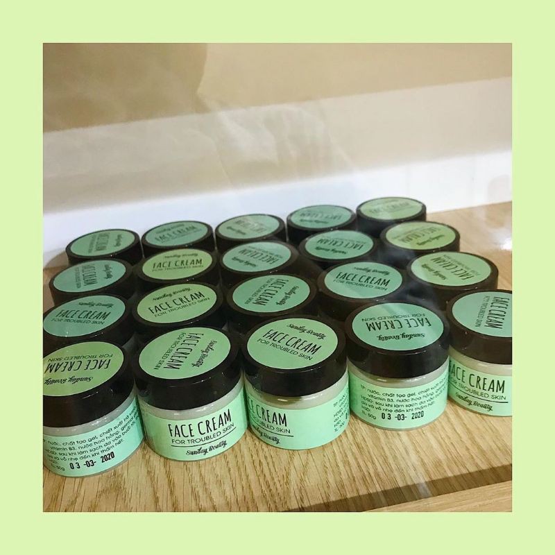 Kem dưỡng da mụn nhạy cảm, da dầu cấp ẩm kháng viêm giảm mụn thiên nhiên Face cream Sunday Beauty handmade | BigBuy360 - bigbuy360.vn