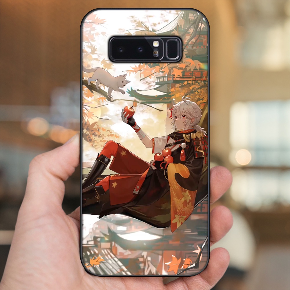 Ốp lưng Samsung Note 8 viền đen in hình Kazuha Genshin Impact