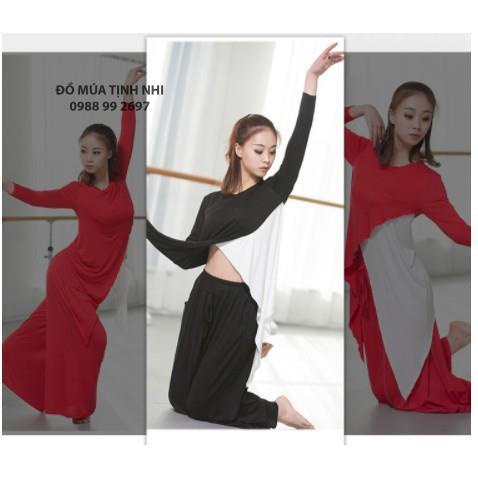 Áo múa vạt chéo dài 2 bên A21