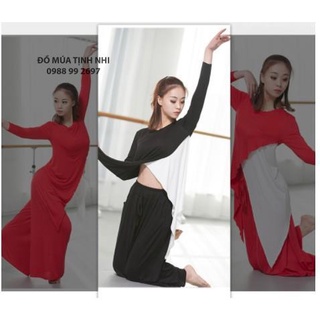 Áo múa vạt chéo dài 2 bên a21