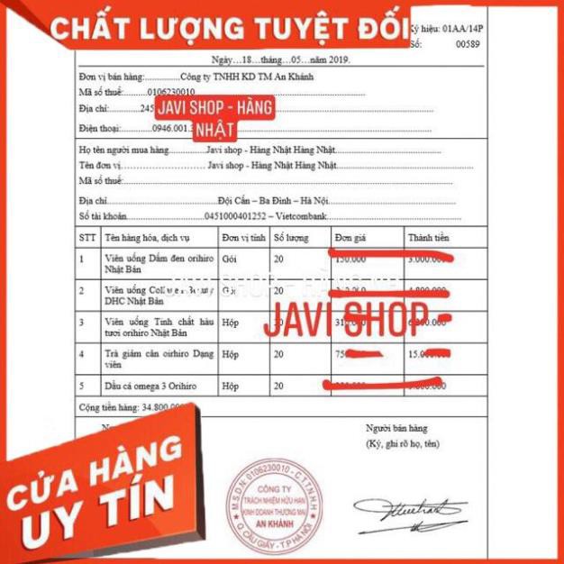 [AUTH] Viên uống tinh chất hàu tươi orihiro Nhật Bản, tinh chất hàu tươi orihiro, hàu tươi tỏi nghệ orihiro