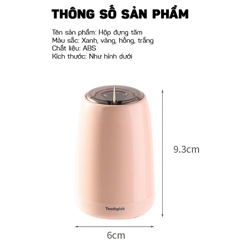 Hộp Đựng Tăm Nhấn Tự Động Lấy Tăm Thông Minh Cao Cấp Toothpick DOKEY99