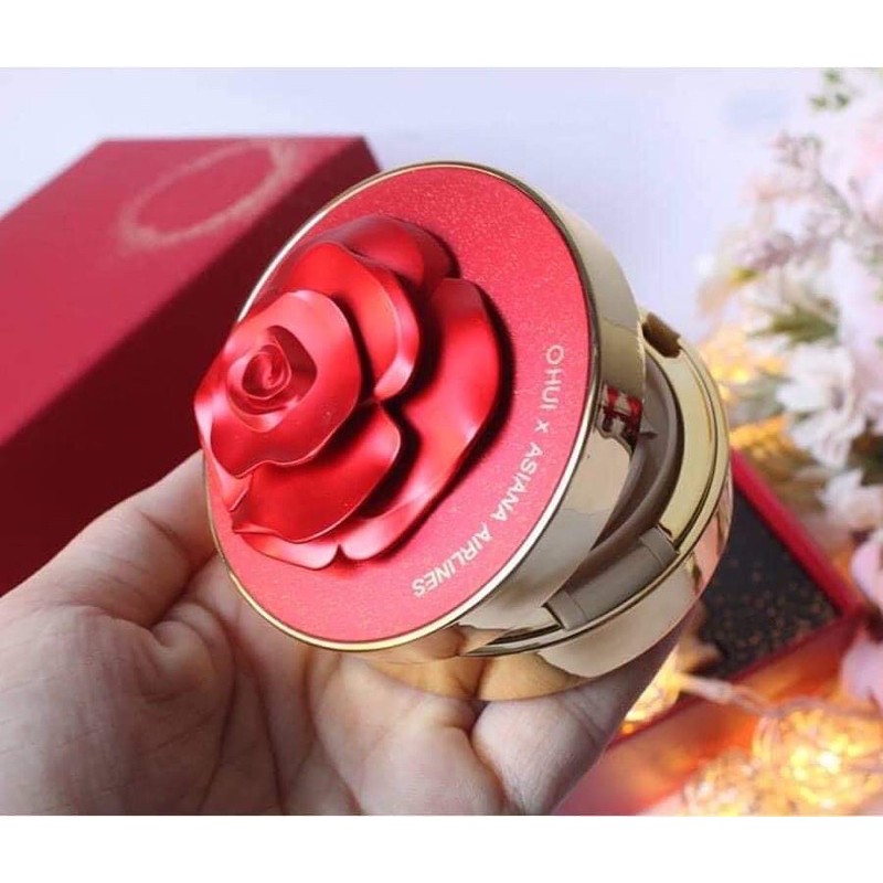 Phấn Nước Ohui Ultimate Cover Cushion Moisture Phiên bản Hoa Hồng Đỏ - Hàng tách set không vỏ hộp
