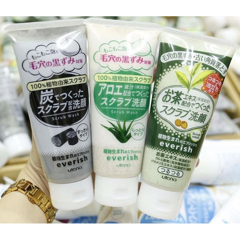 Tẩy tế bào chết Utena Everish Aloe Scrub 135g