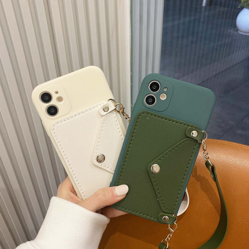 Ốp điện thoại Silicon mềm kèm ví cao cấp cho IPHONE 12 MINI 12 PRO 11 XR 8 PLUS 7P X 12 PRO MAX | BigBuy360 - bigbuy360.vn