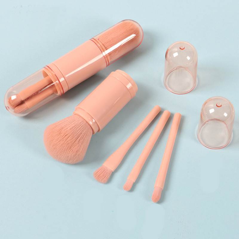 Bộ cọ trang điểm 4 trong 1 có thể thu gọn tiện lợi hợp vệ sinh