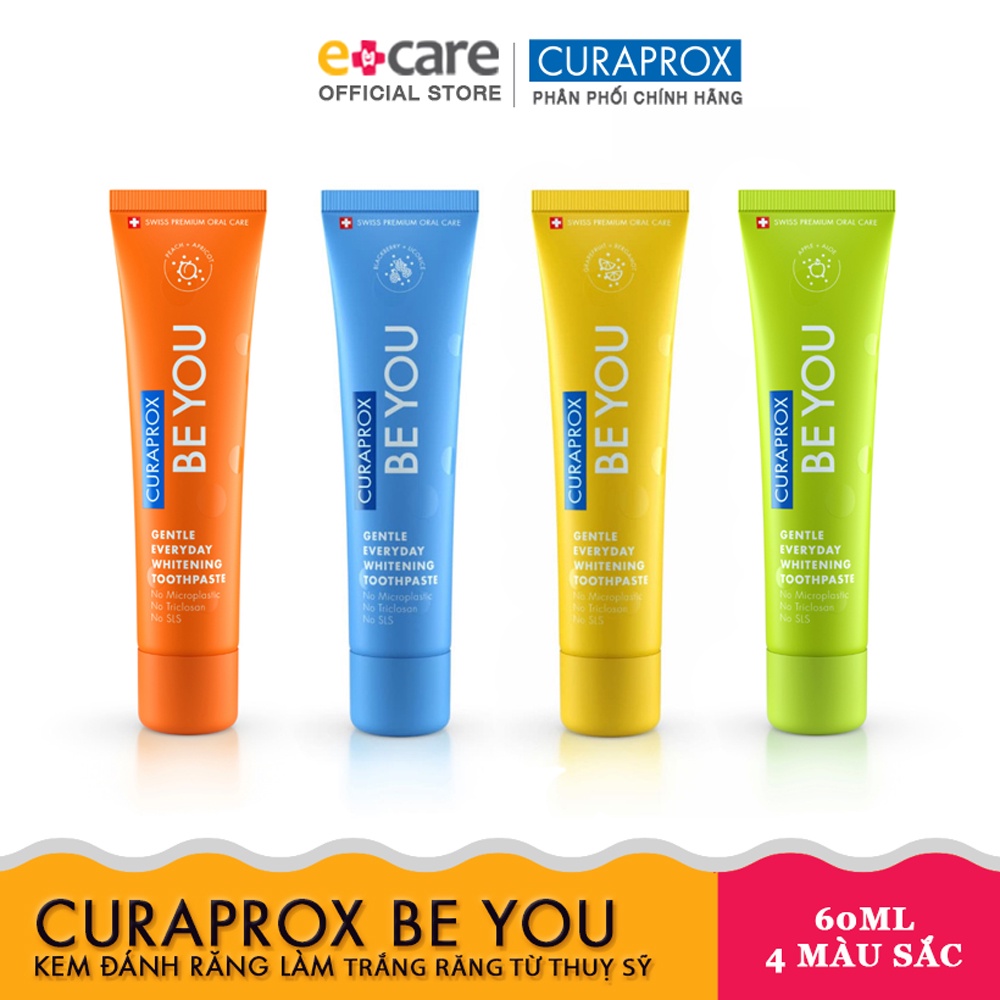 Kem đánh răng làm trắng răng Curaprox Be You 60ml