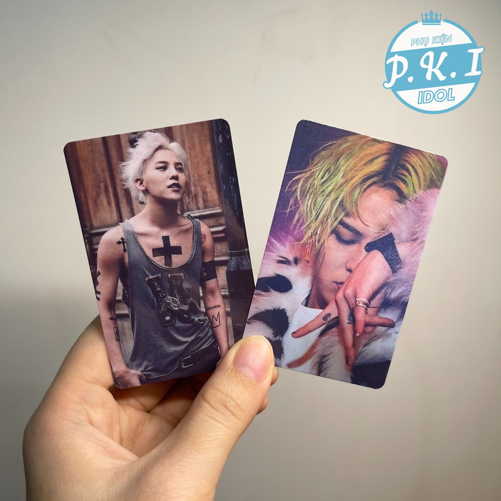 Set 9 Card Thẻ BigBang - Card Unoff Bo Góc Ép Lụa Làm Quà Tặng