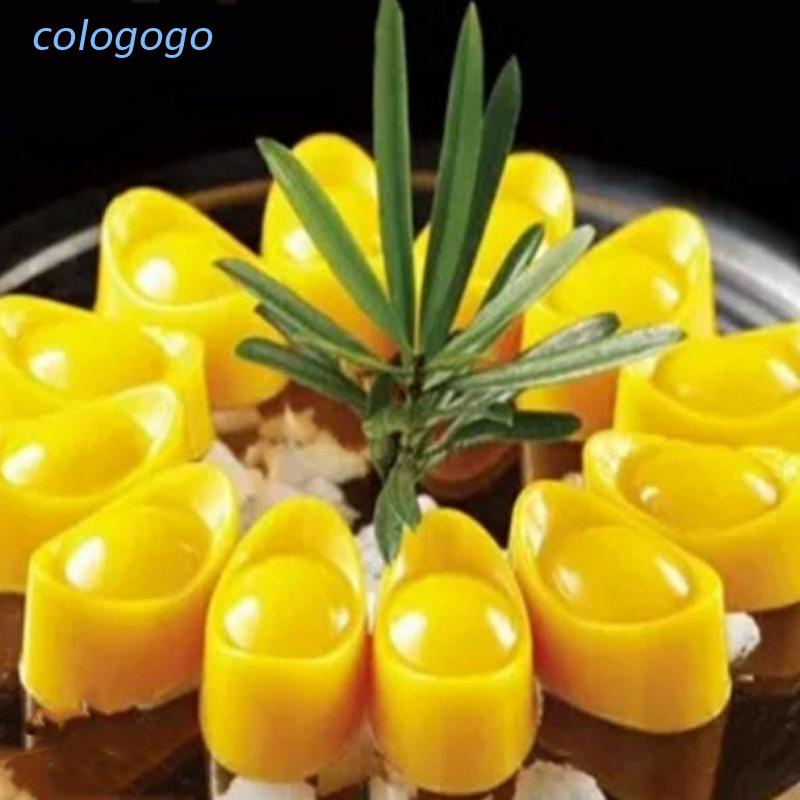 Khuôn silicon dùng làm sô cô la/ bánh hình thỏi vàng mini 9 ô