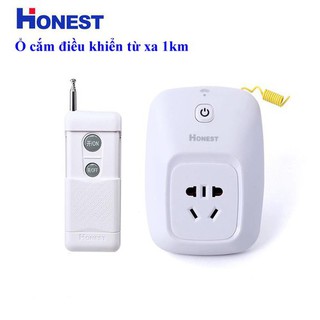 Ổ Cắm Điều Khiển Từ Xa Công Suất Lớn Honest HT-6805W (220V/30A - 1KM) công tắc điều khiển từ xa