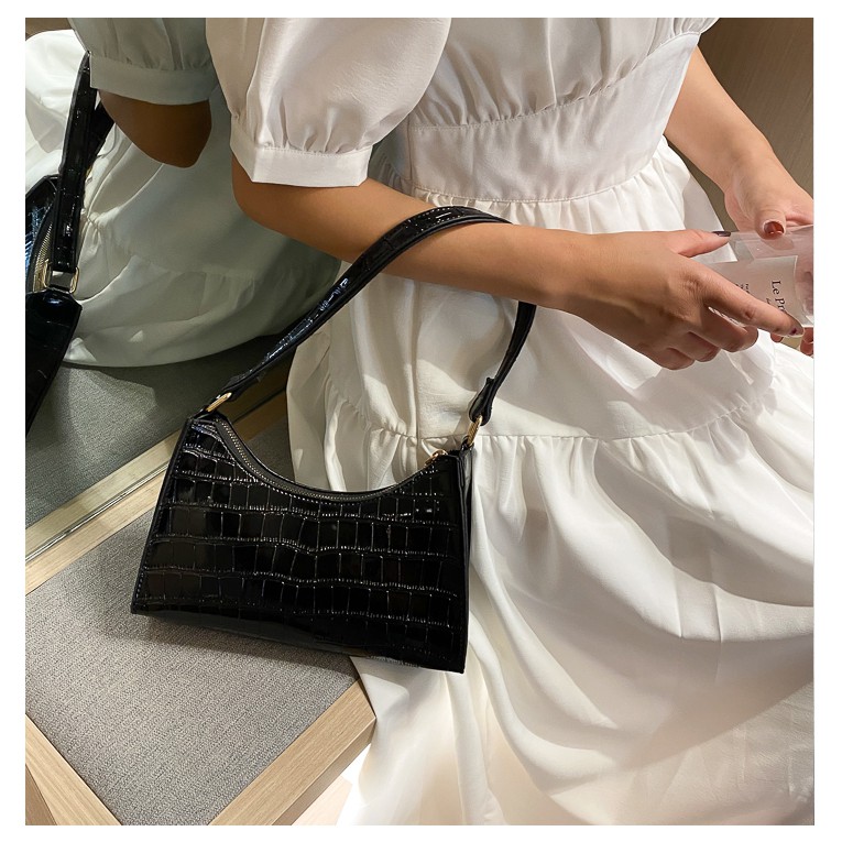 Túi kẹp nách túi xách nữ đeo vai đeo chéo da vân cá sấu sang trọng phong cách hàn quốc -TX009 | BigBuy360 - bigbuy360.vn