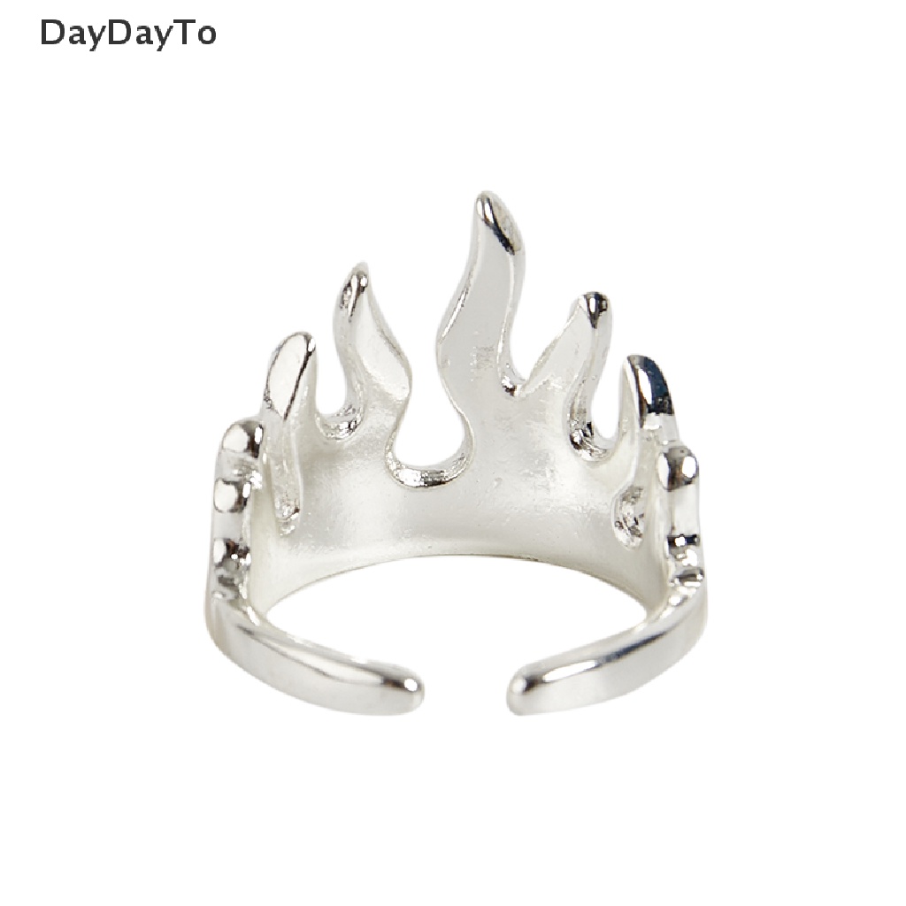 Nhẫn Hở Hình Ngọn Lửa Phong Cách Punk Hip Hop Cho Nam Và Nữ