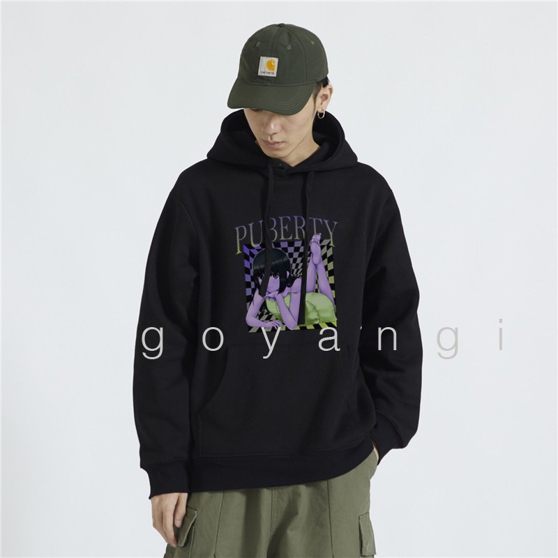 Áo hoodie Pure girl oversize Unisex phong cách Hàn Quốc