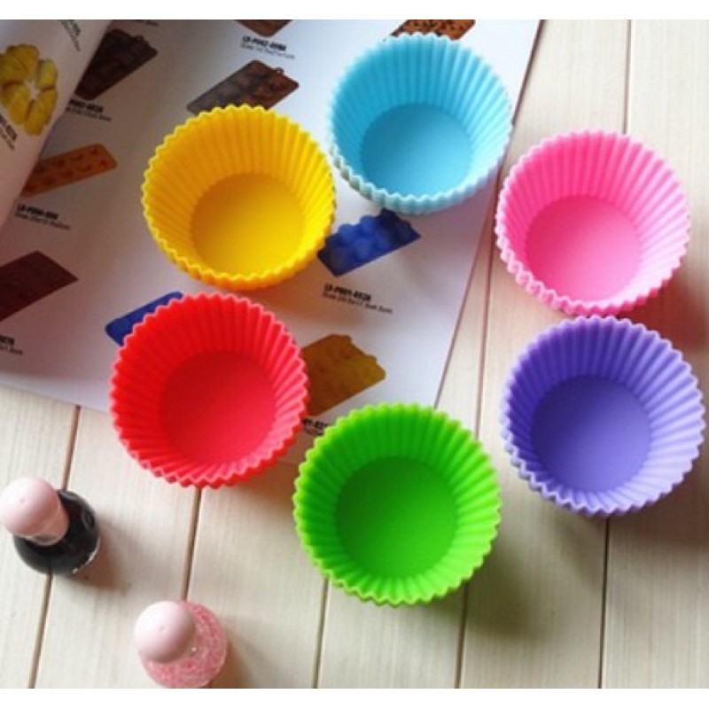 Khuôn silicon cupcake tròn 7cm ( Ms 01)