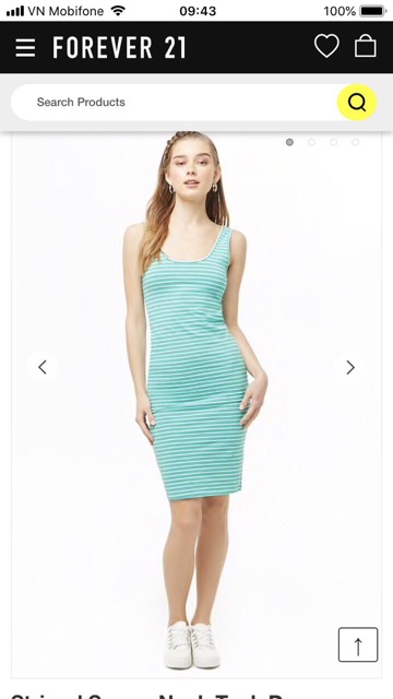 Đầm body sọc F21 hè năng động