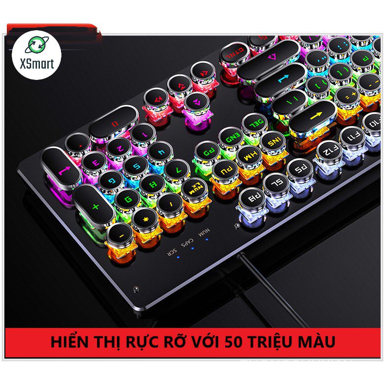 COMBO Bàn Phím Cơ T907 Và Chuột Gaming M416 Cao Cấp, Phím Cơ Blue Switch 20 Chế Độ Led Tùy Chỉnh - XSmart