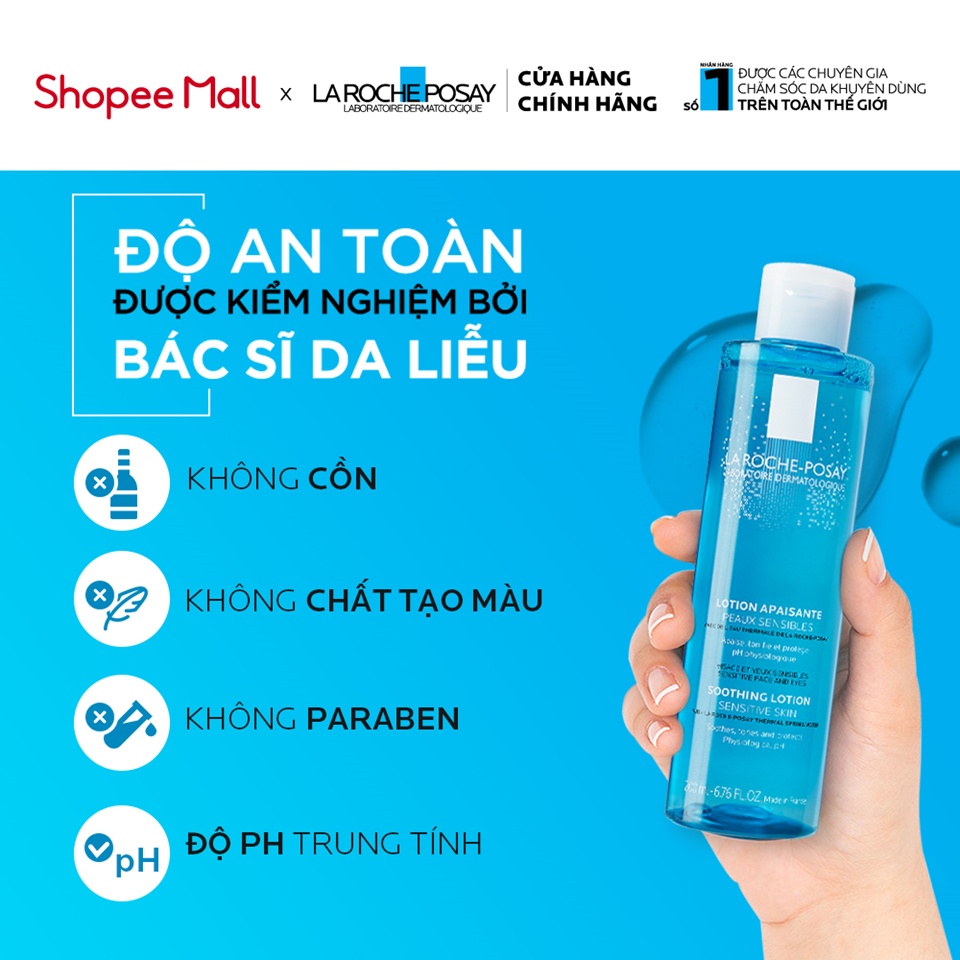 Nước cân bằng giúp làm dịu và bảo vệ da nhạy cảm La Roche-Posay Lotion Sensitive Skin 200ml | BigBuy360 - bigbuy360.vn