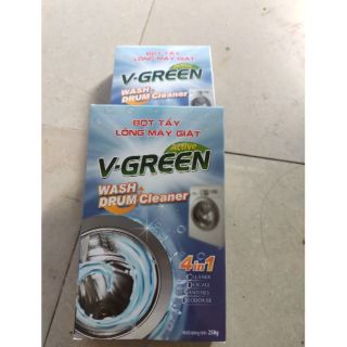 Bột tẩy lồng máy giặt V-GREEN 250g