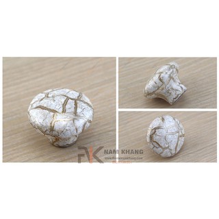 Núm cửa tủ sứ vân NK044 (Màu Sứ)