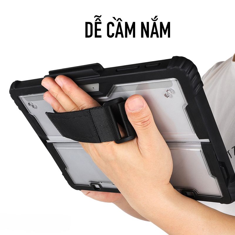 Ốp Lưng Surface Pro 9/Pro 8 Có Dây Đeo Vai Và Tay Trong Suốt - Zaki