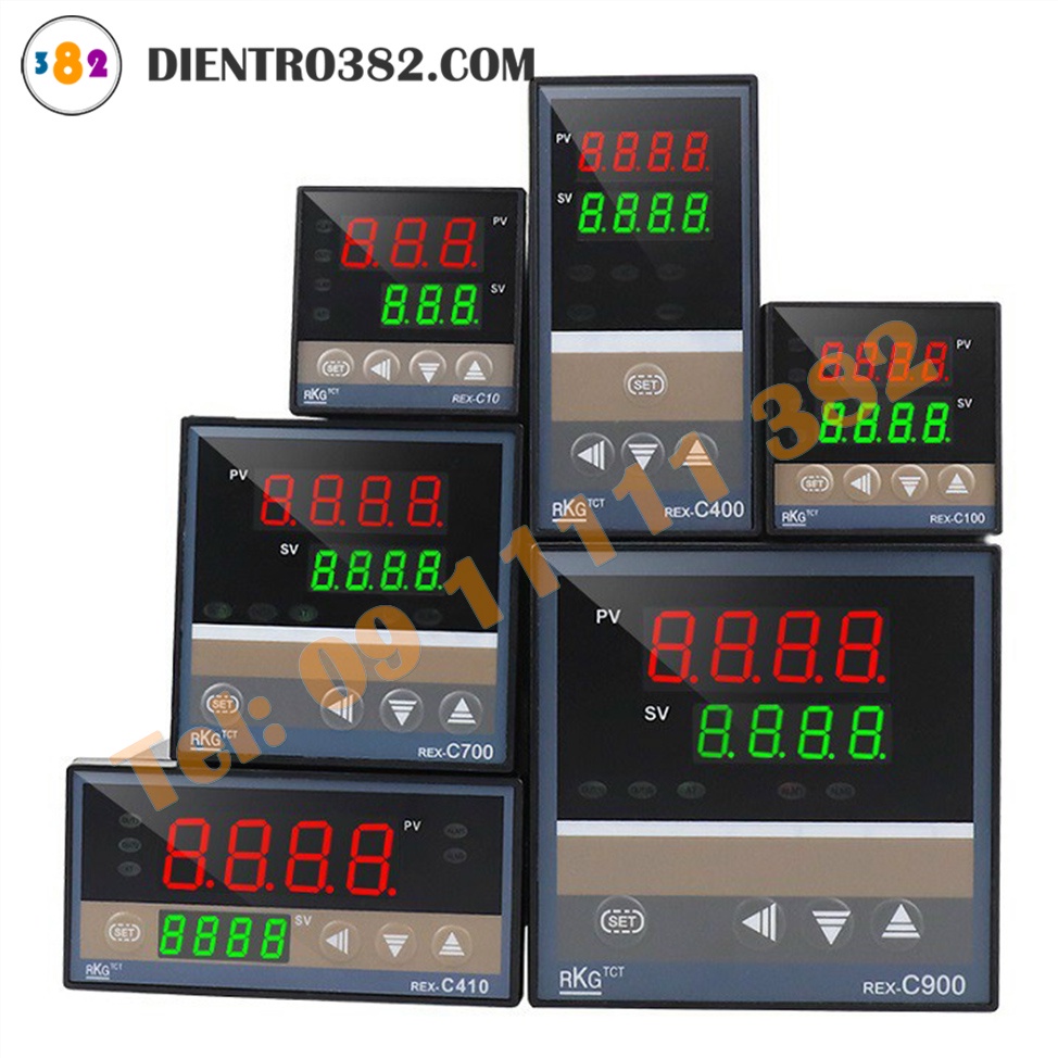 C100, Combo dây cảm biến nhiệt độ và đồng hồ điều khiển nhiệt độ C100 ngõ ra SSr và relay