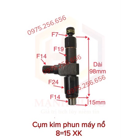 Cụm Kim Phun Máy Nổ 8 =15 XK