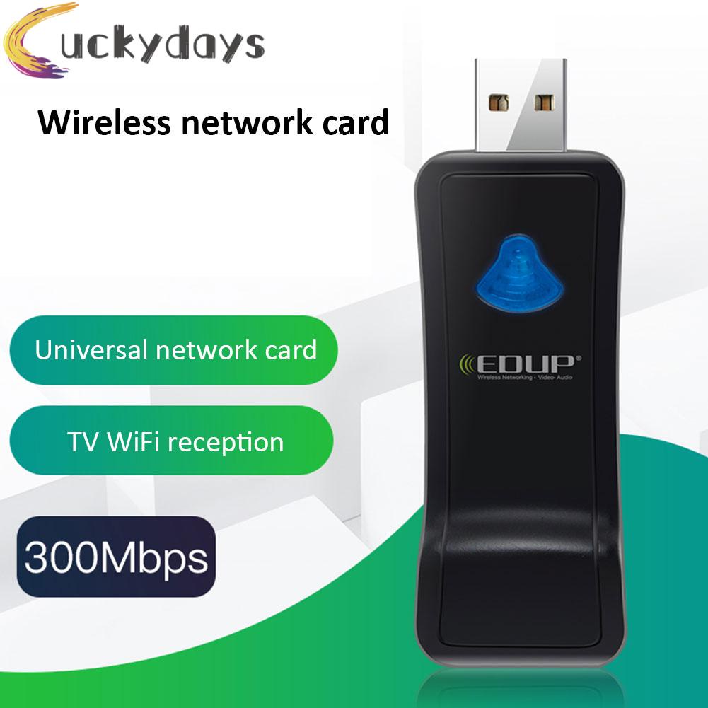 LUCKYDAYS EDUP USB WiFi Wireless Adapter 300Mbps 2.4Ghz TV Network Card LAN Receiver | BigBuy360 - bigbuy360.vn