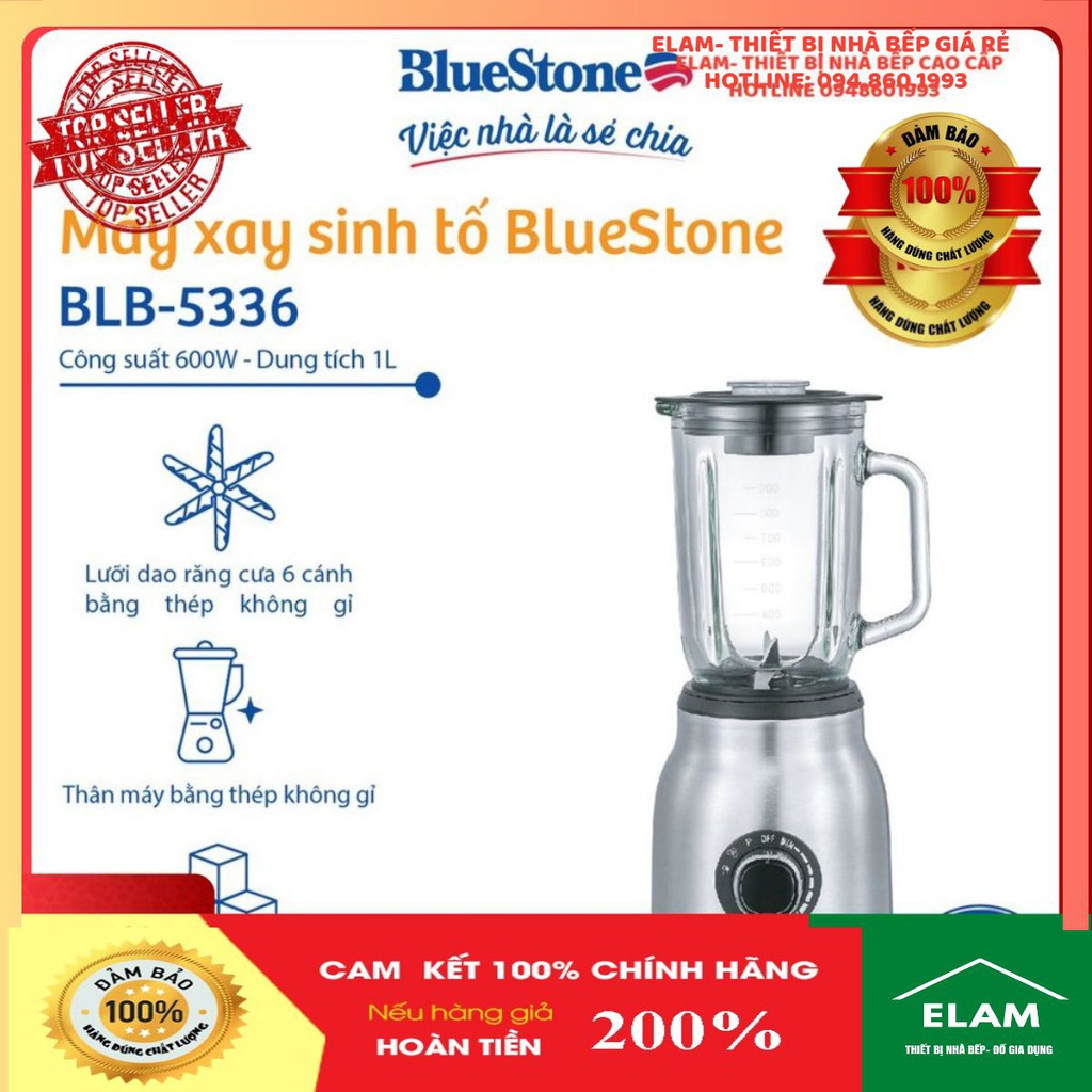 Máy xay sinh tố BlueStone BLB-5336/ Máy xay đá Bluestone 5336 - Hàng Chính Hãng