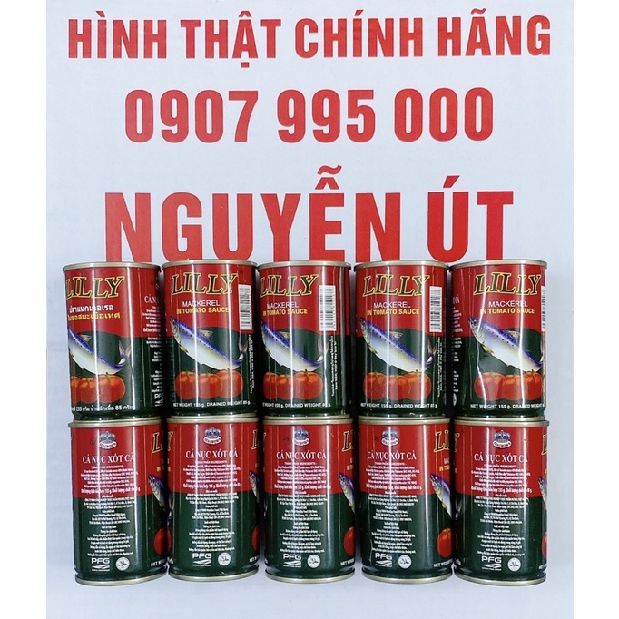 cá nục sốt cà lilly 10 hộp 155g