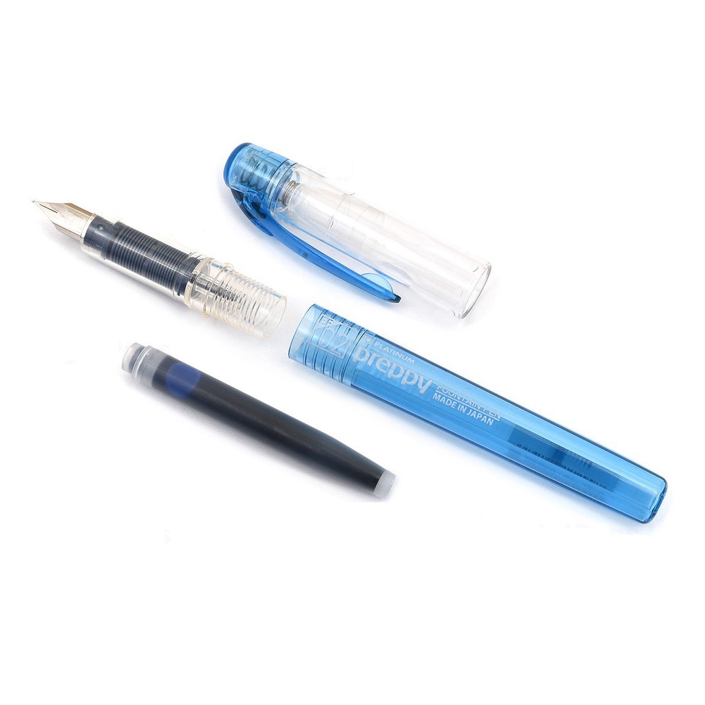 [Mã LIFEXANH03 giảm 10% đơn 500K] Bút máy Platinum Preppy - 02 Extra Fine Nib - Màu xanh dương (Blue)