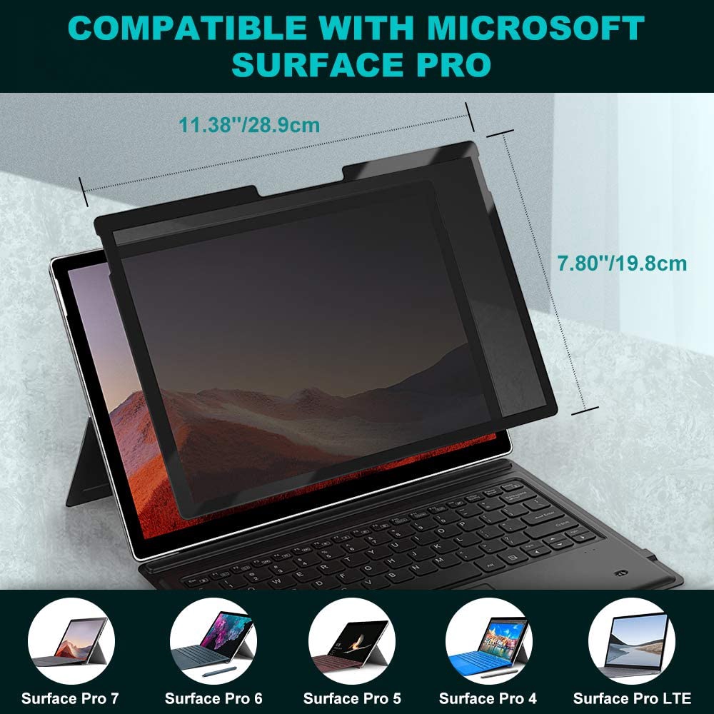 Miếng Dán Bảo Vệ Màn Hình Chống Nhìn Trộm Cho Microsoft Surface Pro 7 / 6 / 5 / 4 / LTE