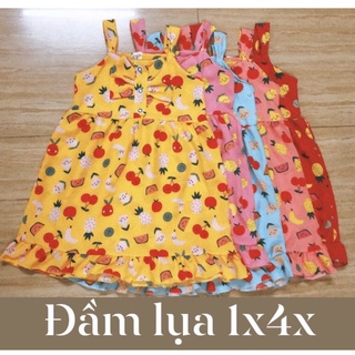 đầm lụa bé gái tự chọn mẫu