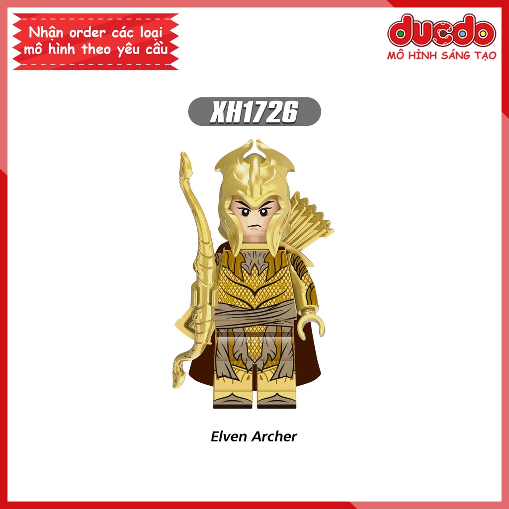 Minifigures nhân vật chiến binh Elves phim Chúa Tể Những Chiếc Nhẫn - Đồ chơi Lắp ghép Xếp hình Mô hình Mini XINH X0315