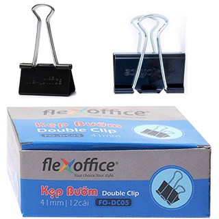 Hộp 12 Kẹp bướm Flexoffice 41mm FO-DC05