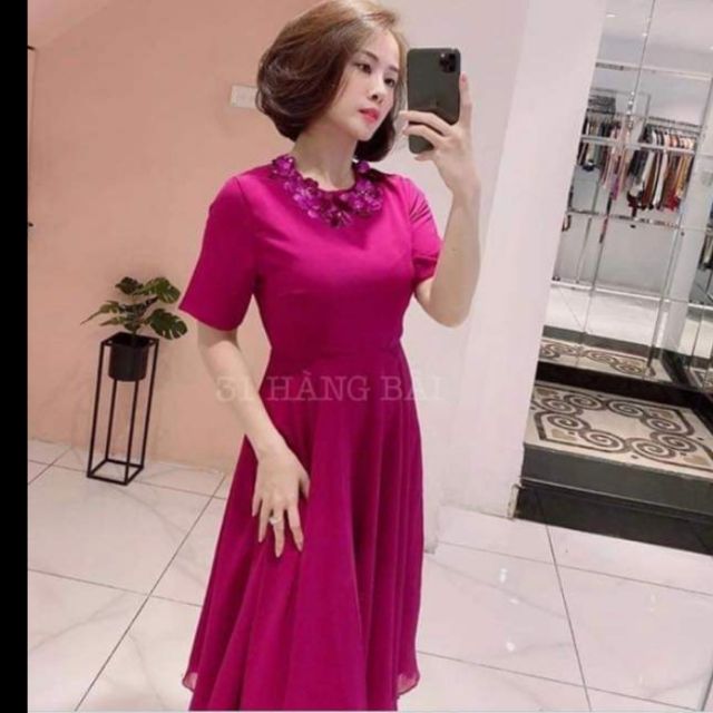 Đầm hồng sequin
