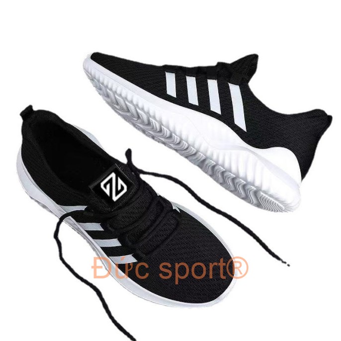 Giày Thể Thao Nam Tập Gym Chạy Bộ Thể Dục  Đức Sport giày sneaker nam cổ thấp 2 màu đen trắng giá rẻ G555