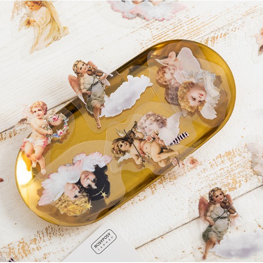 Set 20 Hình Hoa Dán Trang Trí Sticker DIY Miếng Dán Trang Trí Sổ Tay Hình Hoa Xinh Xắn - Văn Phòng Phẩm Sáng Tạo