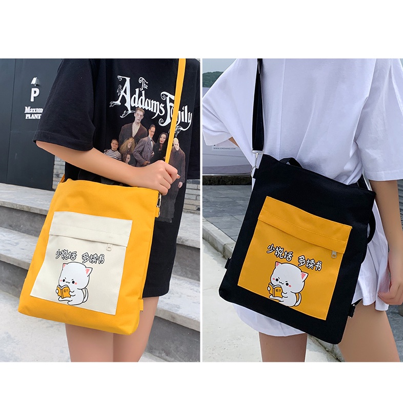 Túi tote balo canvas đeo chéo đa năng nhiều mẫu mã