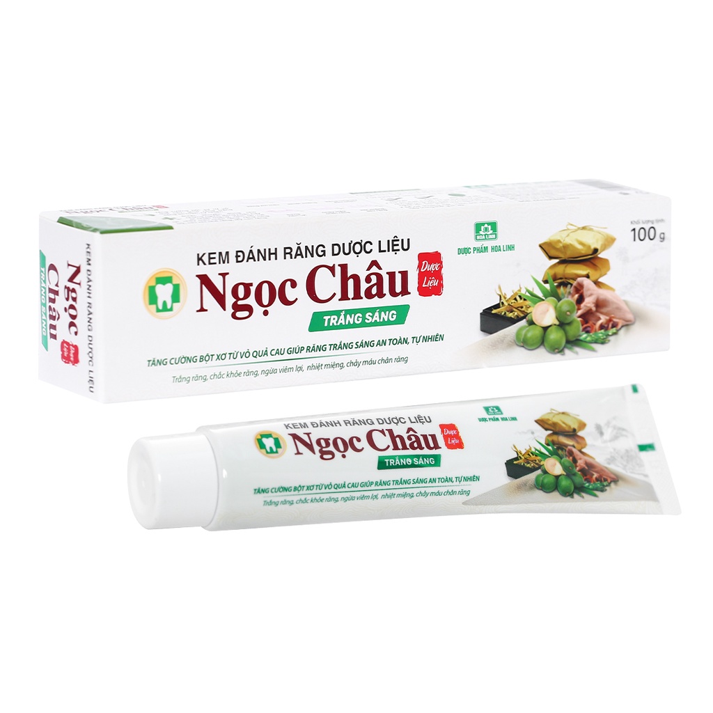 Kem đánh răng Ngọc Châu/ Kem đánh răng Dược Liệu Ngọc Châu nay có tuýt lớn 170g